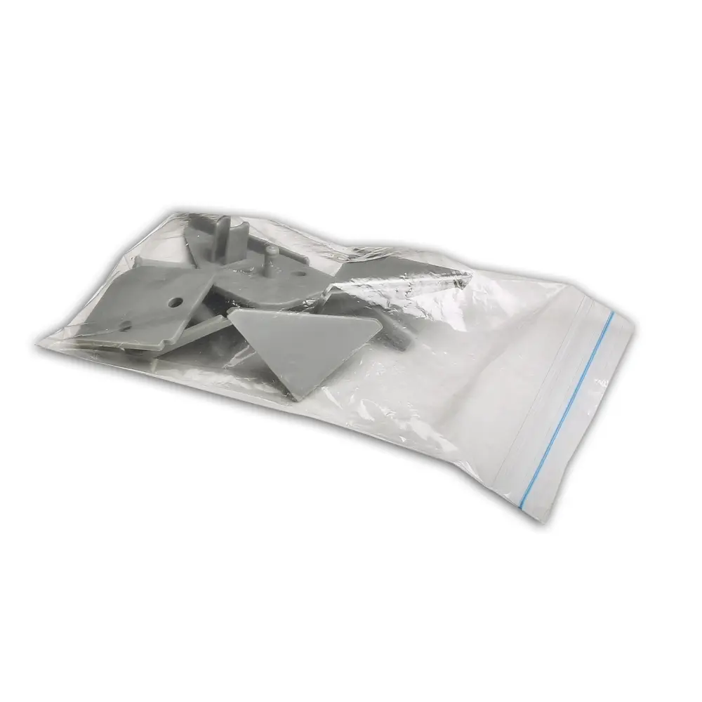 Фото 2 Заглушка для плинтуса 14x8 см ПВХ цвет серый 6 шт Фото 2 Заглушка для плинтуса 14x8 см ПВХ цвет серый 6 шт