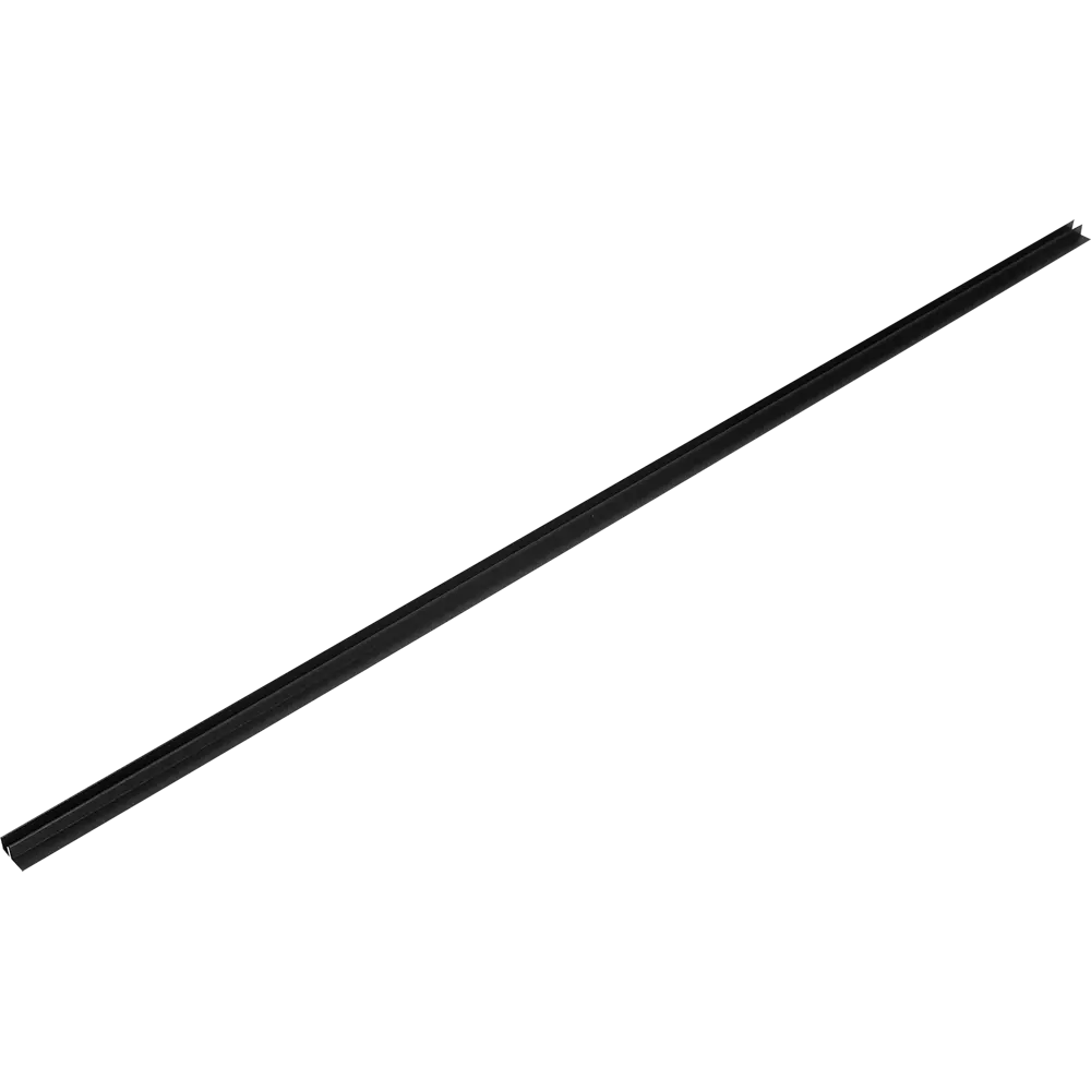 Фото 2 Планка угловая F-образная 60x1.3 см для стеновой панели 4 мм цвет черный Фото 2 Планка угловая F-образная 60x1.3 см для стеновой панели 4 мм цвет черный