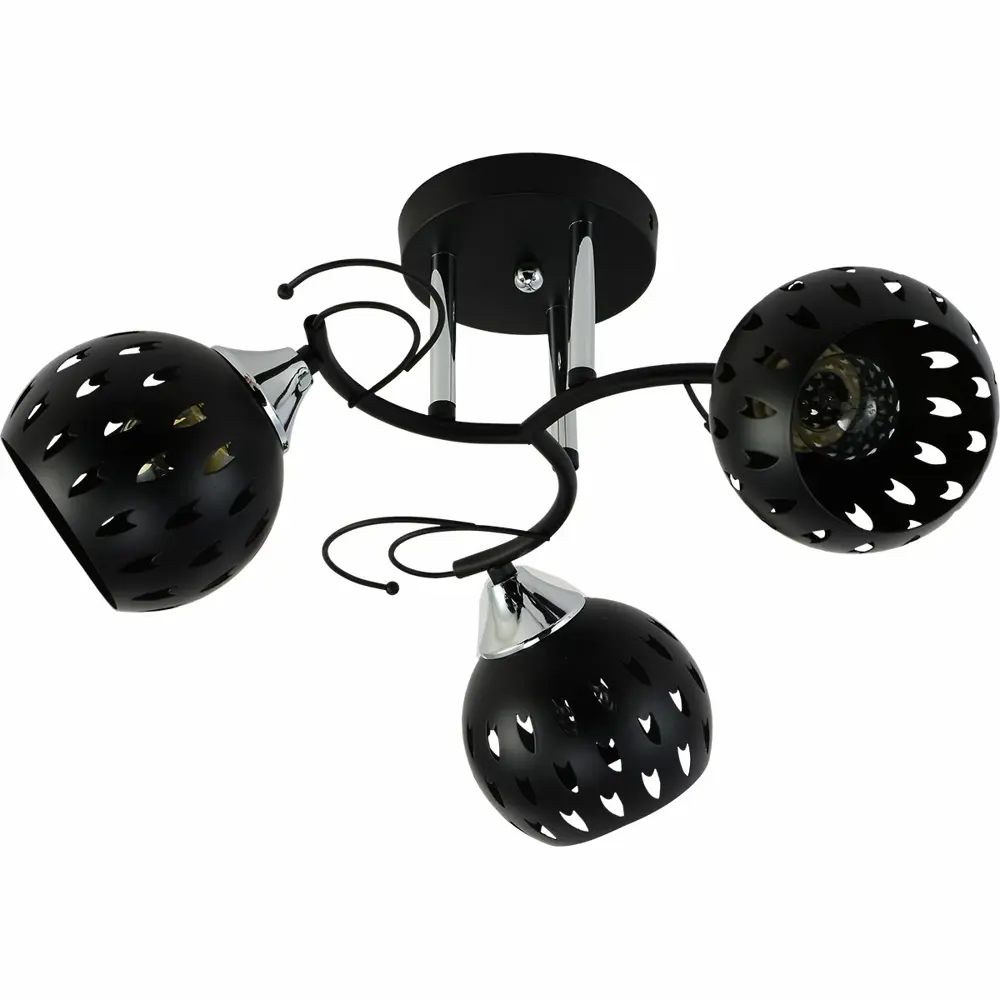 Фото 9 Люстра на штанге ReLuce 01314-0.3-03 bk+cr 3 лампы 9 м² цвет черный Фото 9 Люстра на штанге ReLuce 01314-0.3-03 bk+cr 3 лампы 9 м² цвет черный