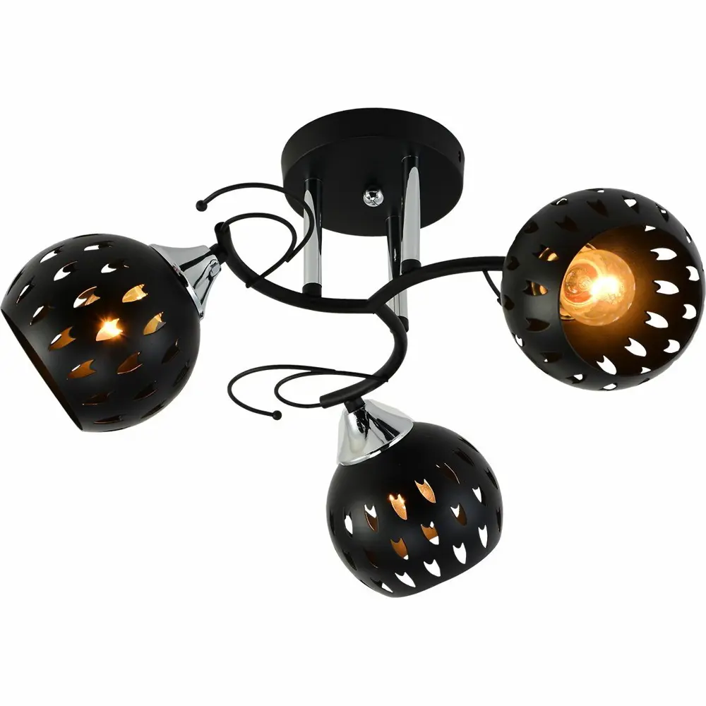 Фото 8 Люстра на штанге ReLuce 01314-0.3-03 bk+cr 3 лампы 9 м² цвет черный Фото 8 Люстра на штанге ReLuce 01314-0.3-03 bk+cr 3 лампы 9 м² цвет черный