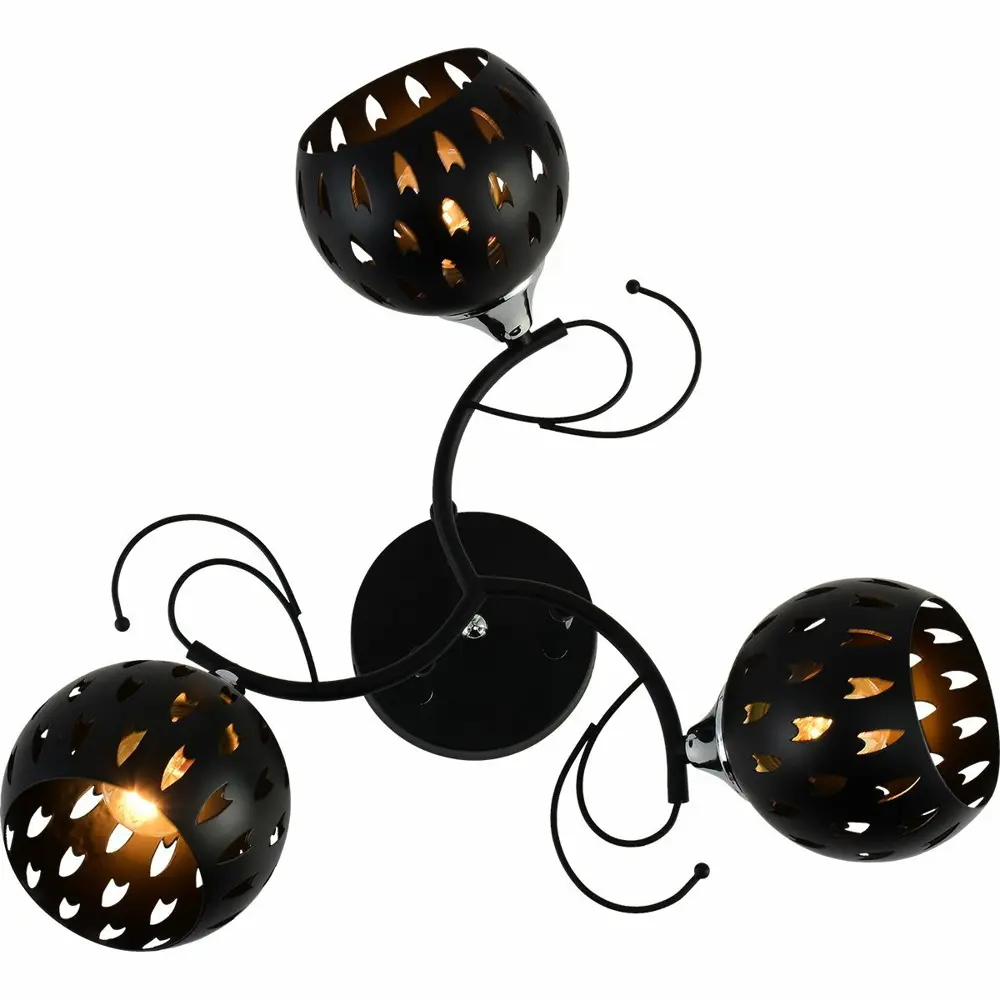 Фото 4 Люстра на штанге ReLuce 01314-0.3-03 bk+cr 3 лампы 9 м² цвет черный Фото 4 Люстра на штанге ReLuce 01314-0.3-03 bk+cr 3 лампы 9 м² цвет черный