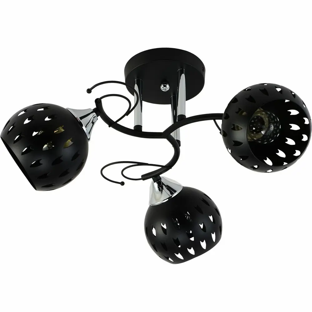 Фото 6 Люстра на штанге ReLuce 01314-0.3-03 bk+cr 3 лампы 9 м² цвет черный Фото 6 Люстра на штанге ReLuce 01314-0.3-03 bk+cr 3 лампы 9 м² цвет черный