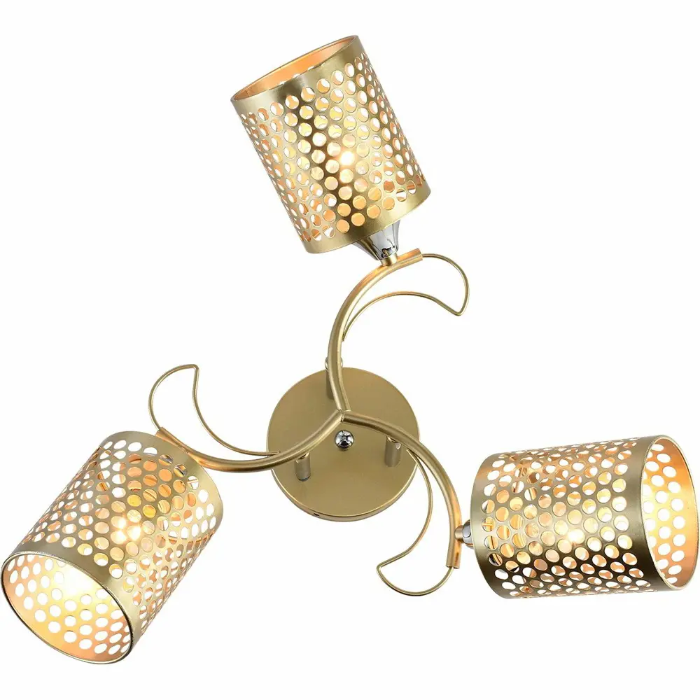 Фото 4 Люстра на штанге ReLuce 01322-0.3-03 matt gold+cr 3 лампы 9 м² цвет золото