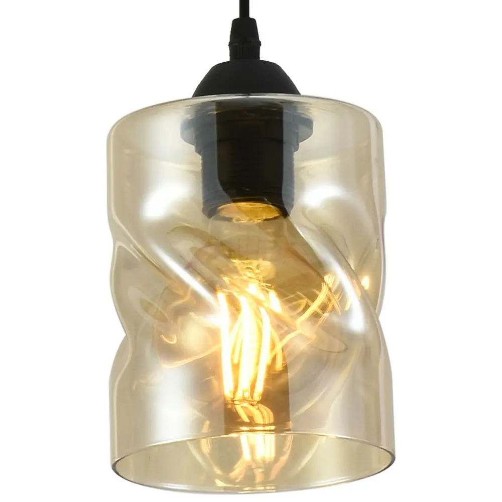 Фото 2 Светильник подвесной Reluce 3012 03012-0.9-03 bk 3 лампы 8 м² цвет коричневый/черный Фото 2 Светильник подвесной Reluce 3012 03012-0.9-03 bk 3 лампы 8 м² цвет коричневый/черный