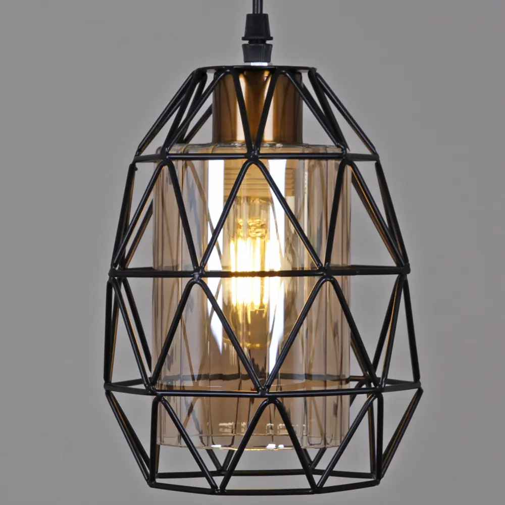 Фото 6 Светильник подвесной Reluce 03342-0.9-01 bk 1 лампа 6 м² цвет желтый Фото 6 Светильник подвесной Reluce 03342-0.9-01 bk 1 лампа 6 м² цвет желтый