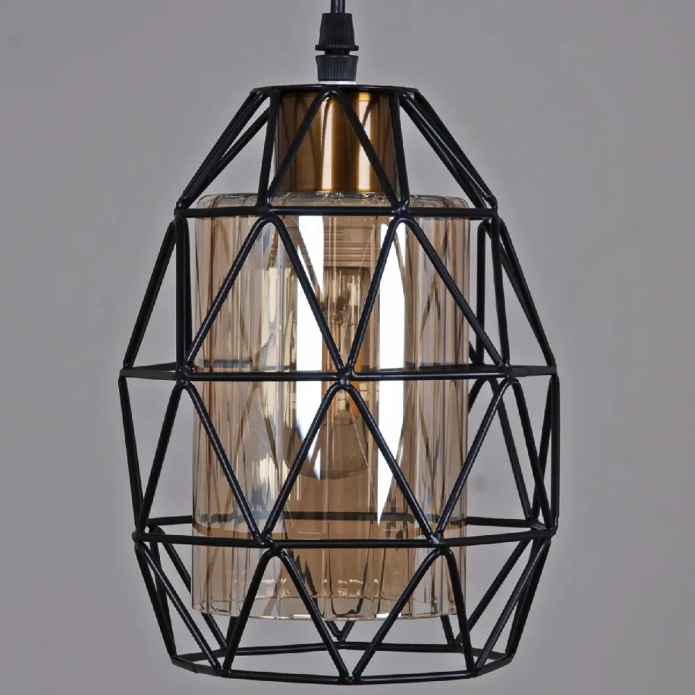 Фото 3 Светильник подвесной Reluce 03342-0.9-01 bk 1 лампа 6 м² цвет желтый Фото 3 Светильник подвесной Reluce 03342-0.9-01 bk 1 лампа 6 м² цвет желтый