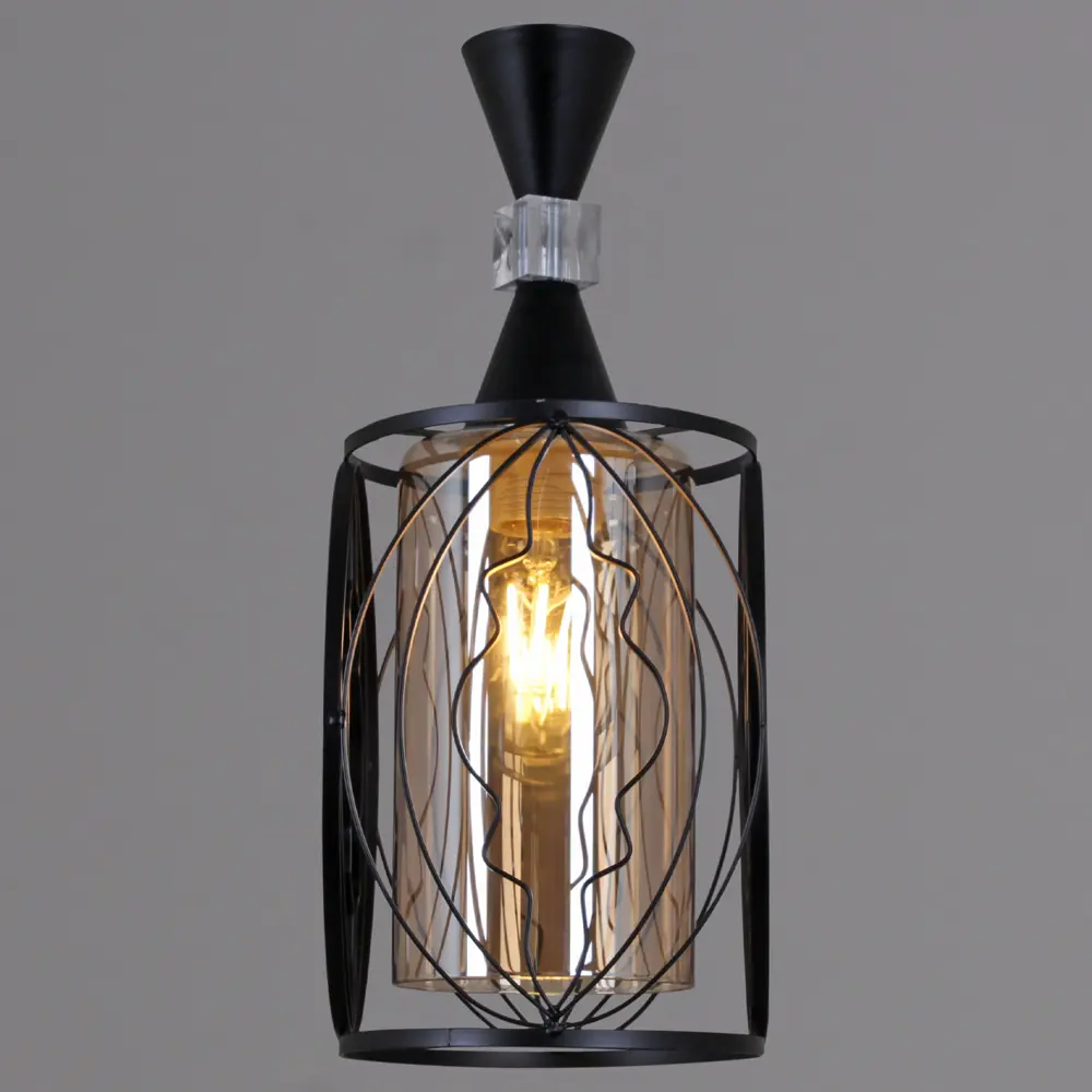 Фото 3 Светильник подвесной Reluce 5366 05366-0.9-03 bk 3 лампы 5 м² цвет тонированный/черный Фото 3 Светильник подвесной Reluce 5366 05366-0.9-03 bk 3 лампы 5 м² цвет тонированный/черный