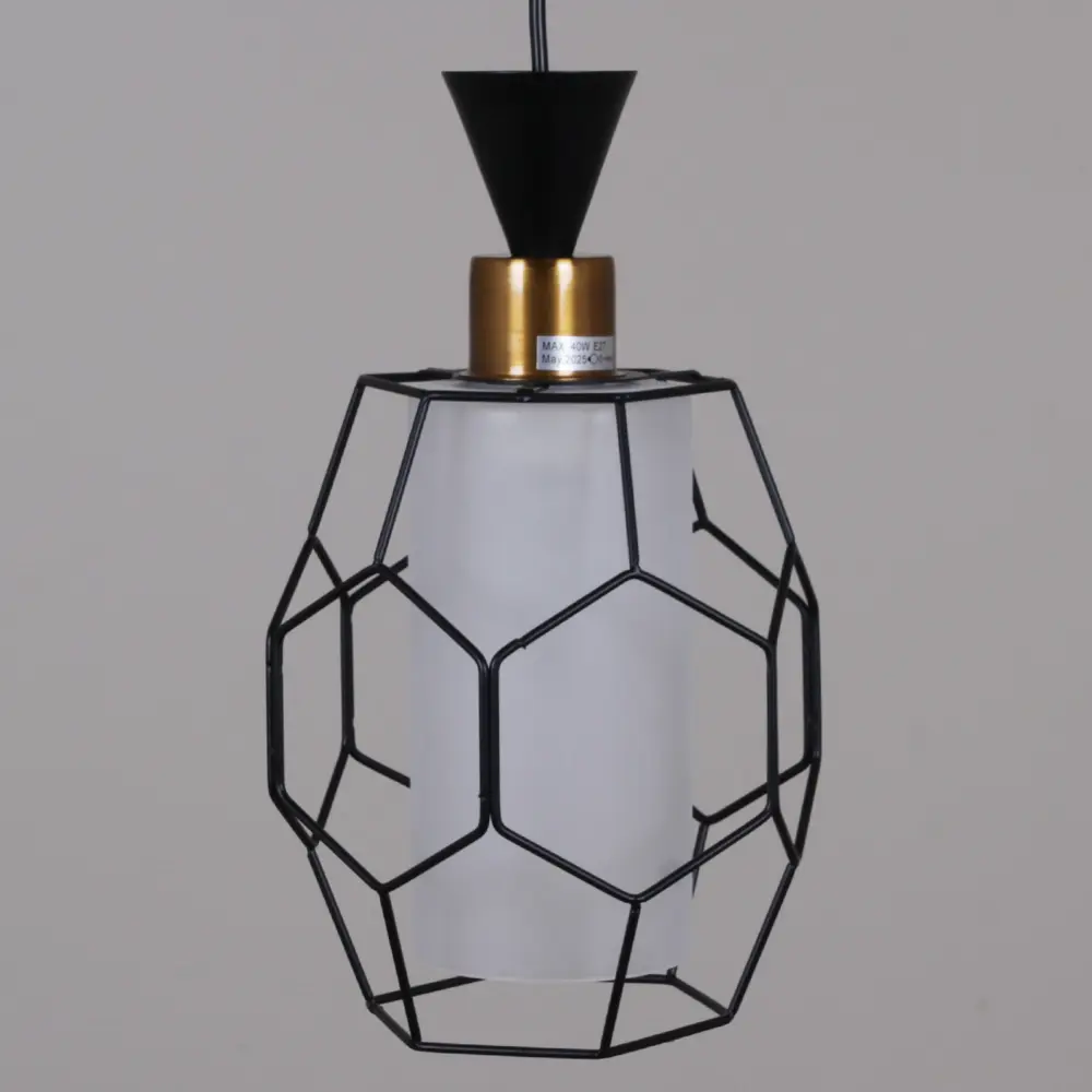 Фото 2 Светильник подвесной Reluce 5641 05641-0.9-01 1 лампа 2 м² цвет белый/черный