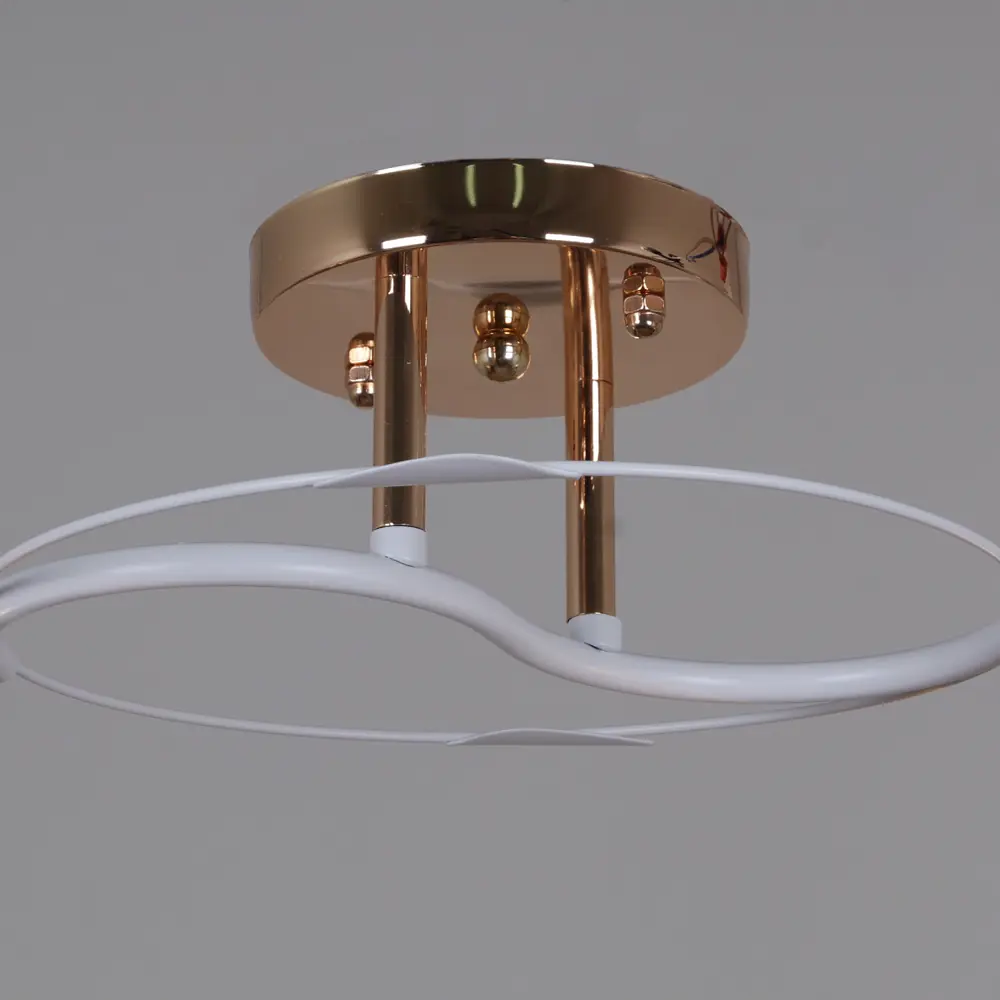 Фото 8 Люстра потолочная Reluce 06003-0.3-02 fg+wt 2 лампы 12 м² цвет желтый