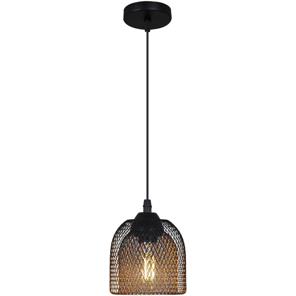 Фото 2 Светильник подвесной Reluce 06163-0.9-01 bk 1 лампа 6 м² цвет черный Фото 2 Светильник подвесной Reluce 06163-0.9-01 bk 1 лампа 6 м² цвет черный