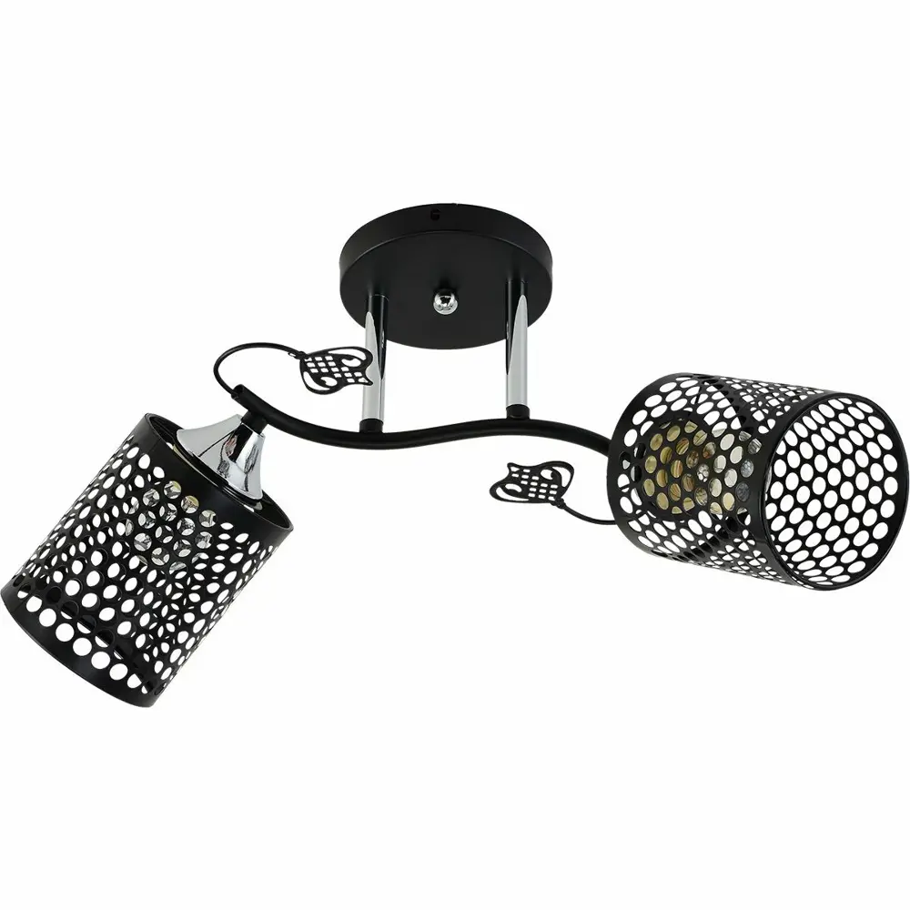 Фото 6 Люстра на штанге ReLuce 11320-0.3-02 bk+cr 2 лампы 6 м² цвет черный Фото 6 Люстра на штанге ReLuce 11320-0.3-02 bk+cr 2 лампы 6 м² цвет черный