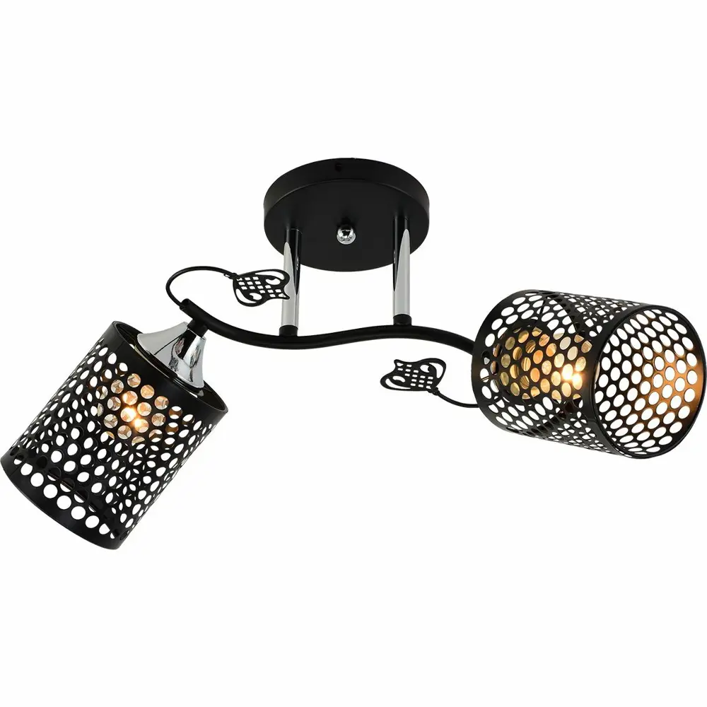 Фото 8 Люстра на штанге ReLuce 11320-0.3-02 bk+cr 2 лампы 6 м² цвет черный Фото 8 Люстра на штанге ReLuce 11320-0.3-02 bk+cr 2 лампы 6 м² цвет черный