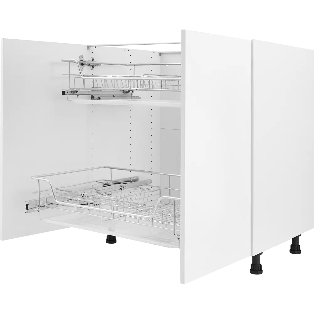 Фото 14 Кухонный шкаф напольный 80x77x56 см KONSENSA ЛДСП цвет белый Фото 14 Кухонный шкаф напольный 80x77x56 см KONSENSA ЛДСП цвет белый