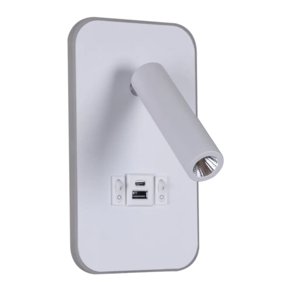 Фото Настенный светильник светодиодный Reluce 86204-9.2-001KT LED12W+USB WT цвет белый