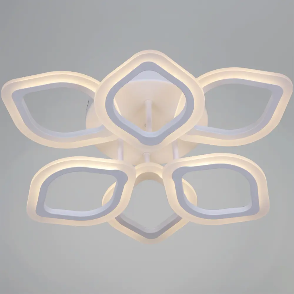 Фото 3 Люстра потолочная светодиодная Reluce 10320 с пультом управления 16 м² регулируемый белый свет цвет белый Фото 3 Люстра потолочная светодиодная Reluce 10320 с пультом управления 16 м² регулируемый белый свет цвет белый