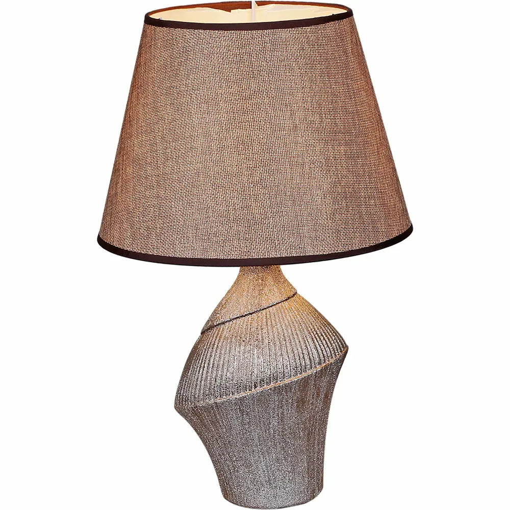 Фото Настольная лампа Reluce 01825-0.7-01 цвет коричневый Фото Настольная лампа Reluce 01825-0.7-01 цвет коричневый