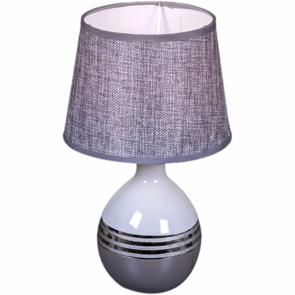 Фото Настольная лампа Reluce 01934-0.7-01 WH GY SL Фото Настольная лампа Reluce 01934-0.7-01 WH GY SL