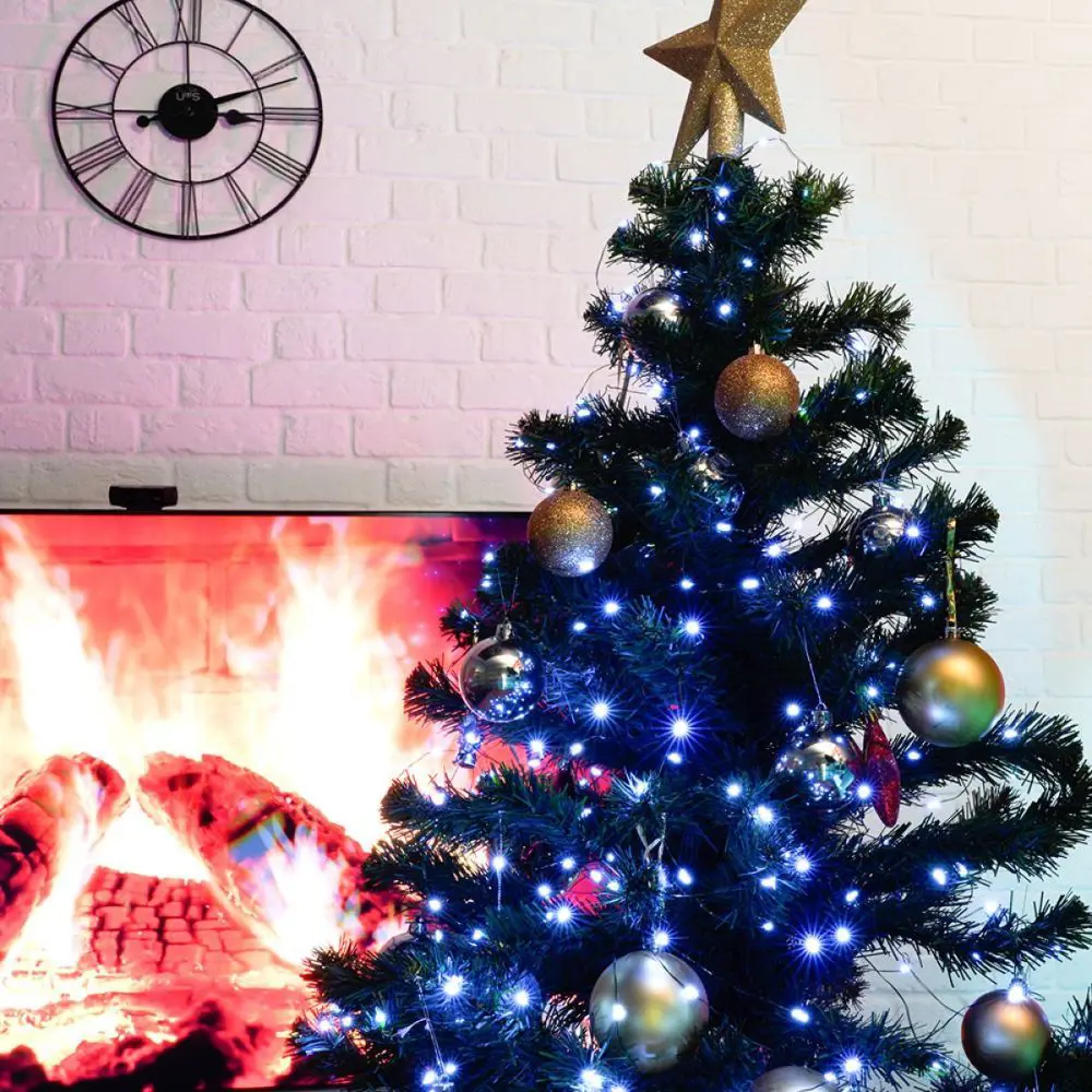 Фото 2 Электрогирлянда Feron CL583 Роса 20 м 200 ламп холодный белый Фото 2 Электрогирлянда Feron CL583 Роса 20 м 200 ламп холодный белый