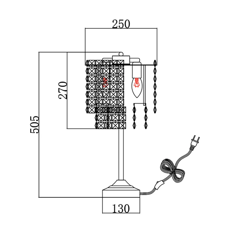 Фото 6 Настольная лампа Estares Diona цвет хром Фото 6 Настольная лампа Estares Diona цвет хром