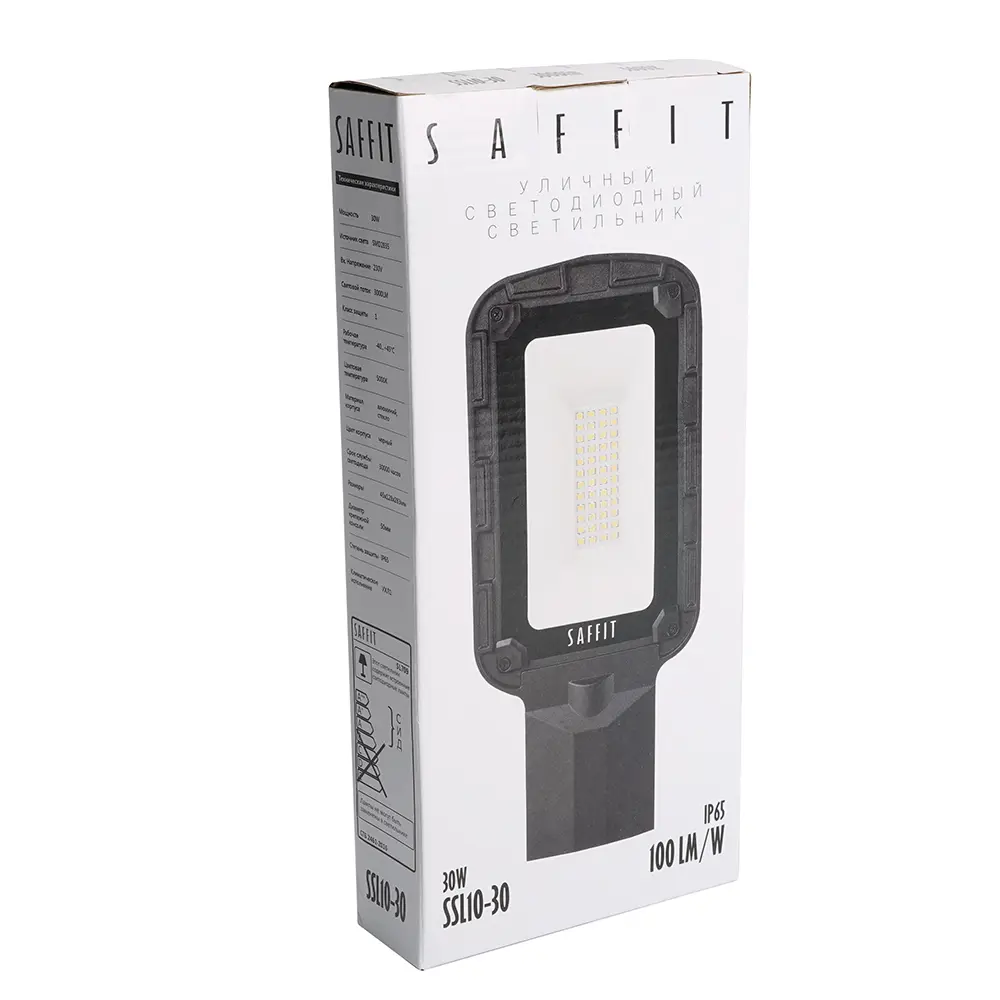 Фото 18 Консольный светильник светодиодный уличный Saffit SSL10-30 30 Вт 5000 K 230 В цвет черный Фото 18 Консольный светильник светодиодный уличный Saffit SSL10-30 30 Вт 5000 K 230 В цвет черный