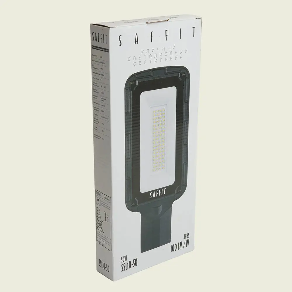 Фото 16 Консольный светильник светодиодный уличный Saffit SSL10-50 50 Вт 5000 K 230 В цвет черный Фото 16 Консольный светильник светодиодный уличный Saffit SSL10-50 50 Вт 5000 K 230 В цвет черный
