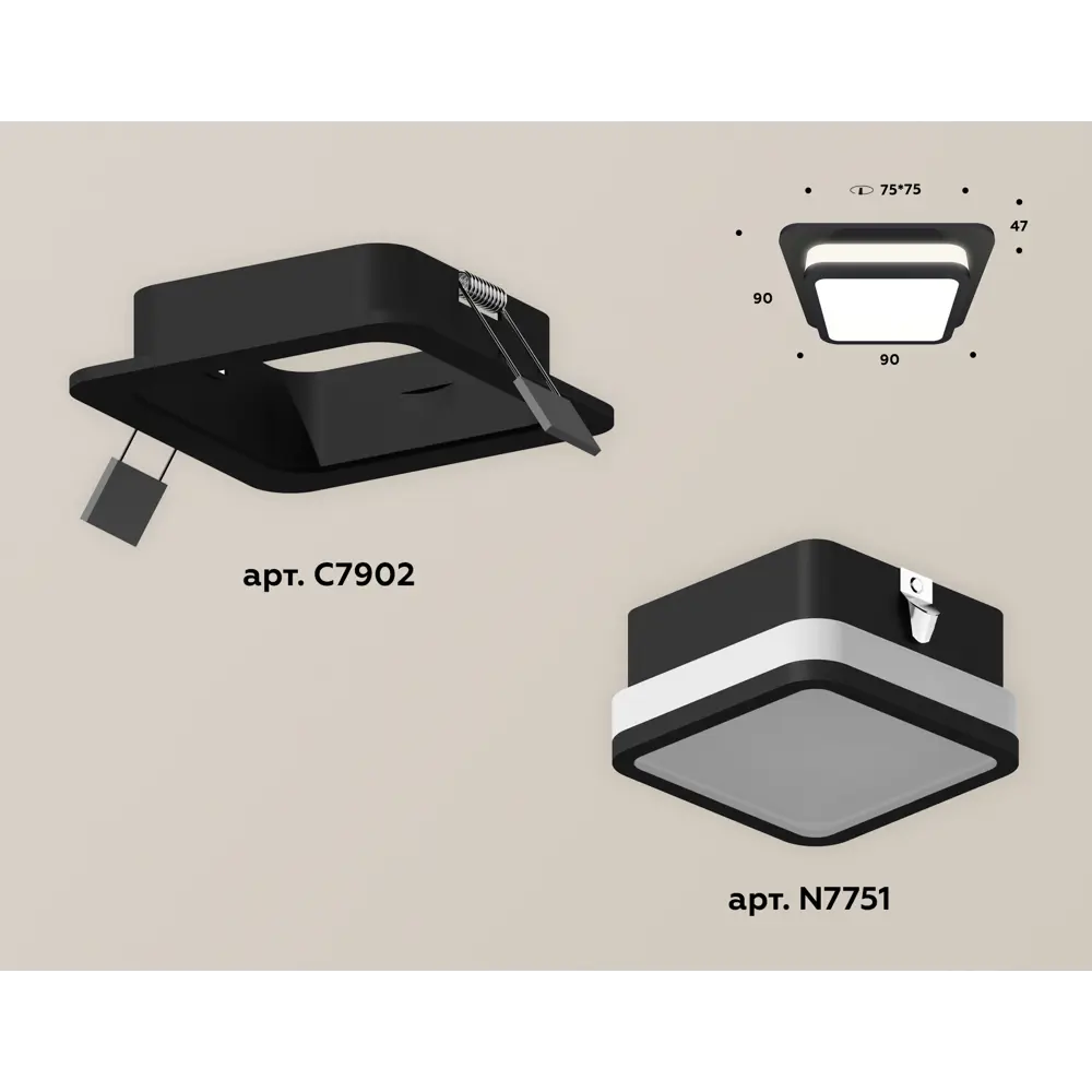 Фото Светильник точечный встраиваемый Ambrella light Diy system complects Xc7902012 под отверстие 8 мм GU5.3 цвет черный Фото Светильник точечный встраиваемый Ambrella light Diy system complects Xc7902012 под отверстие 8 мм GU5.3 цвет черный