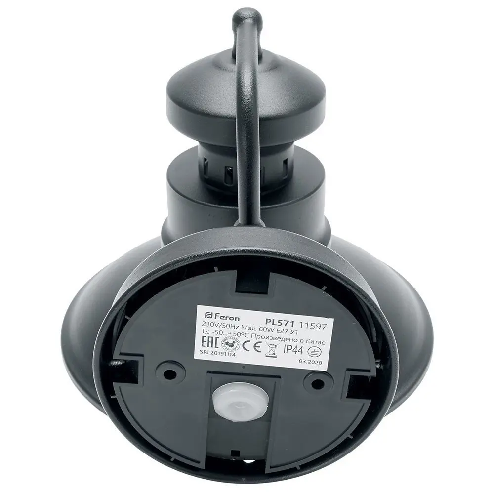 Фото 3 Светильник уличный настенный Feron 11597 60 Вт IP44 цвет черный Фото 3 Светильник уличный настенный Feron 11597 60 Вт IP44 цвет черный