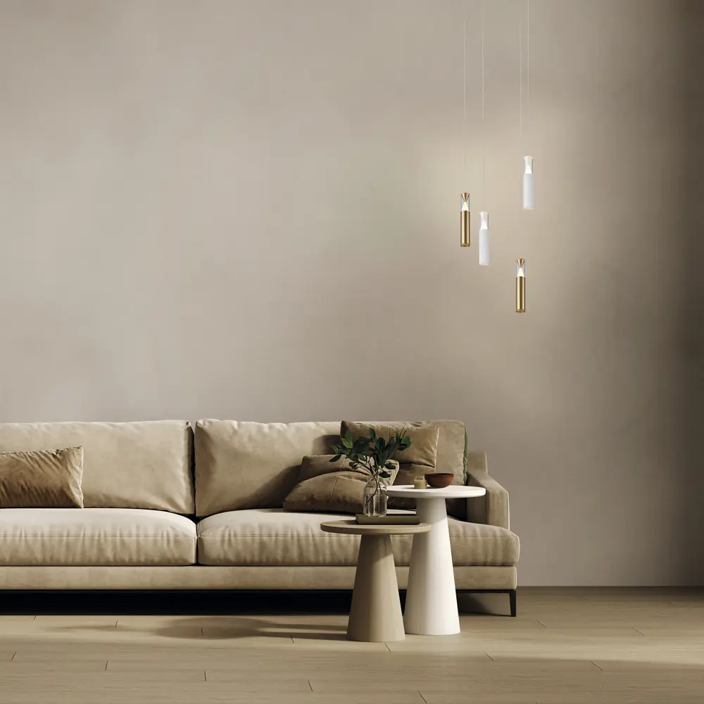 Фото 3 Светильник подвесной светодиодный Mantra Spark 8969 4 м² теплый белый (желтый) свет цвет золотой