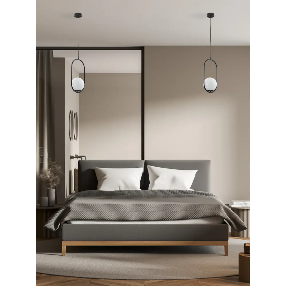 Фото 4 Светильник подвесной Moderli Klaster V11586-1p 1 лампа 3 м² цвет черный Фото 4 Светильник подвесной Moderli Klaster V11586-1p 1 лампа 3 м² цвет черный