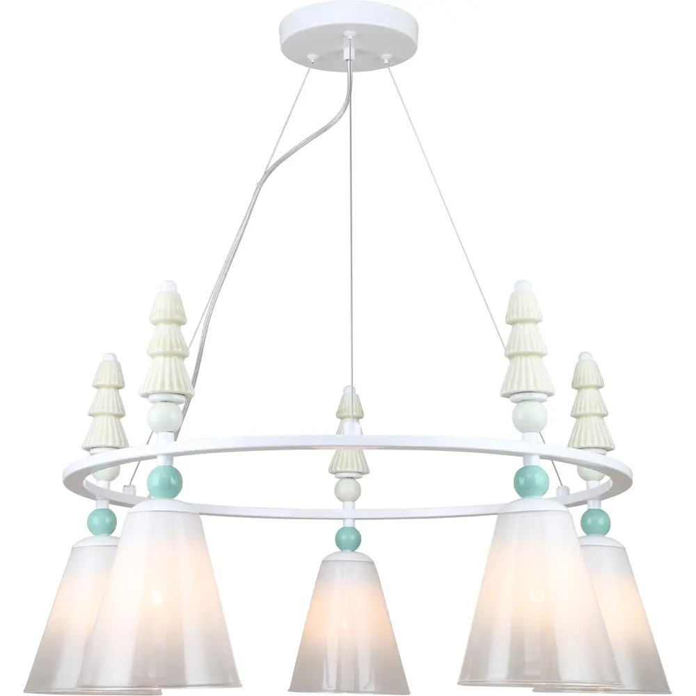 Фото 2 Люстра потолочная Rivoli Cataleya 4146-305 5 ламп 15 м² цвет бежевый Фото 2 Люстра потолочная Rivoli Cataleya 4146-305 5 ламп 15 м² цвет бежевый