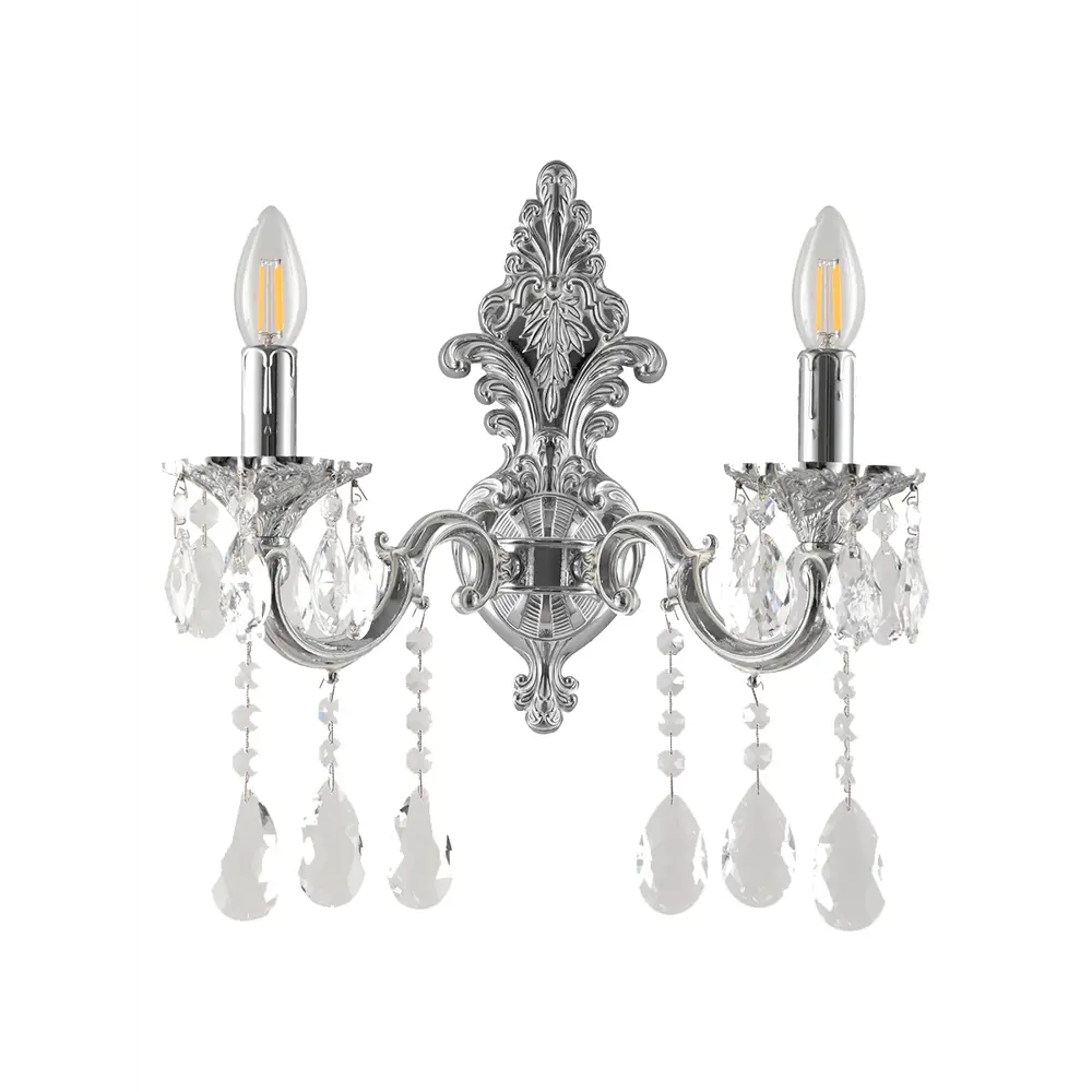 Фото 2 Настенный светильник Bohemia Al7801 Al7801b14.2.175.a.nw цвет никель Фото 2 Настенный светильник Bohemia Al7801 Al7801b14.2.175.a.nw цвет никель