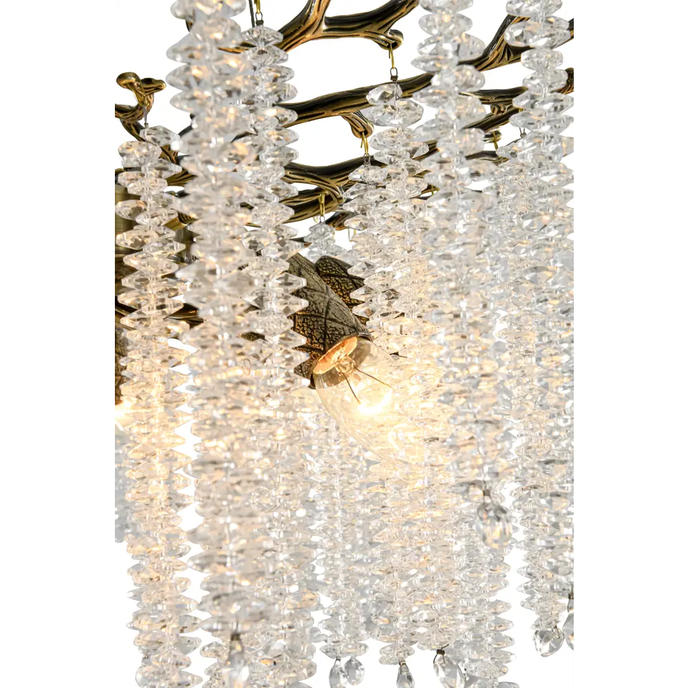 Фото 3 Люстра подвесная Мелодия света Crystal 000085211 8 ламп 25 м² цвет бронза Фото 3 Люстра подвесная Мелодия света Crystal 000085211 8 ламп 25 м² цвет бронза