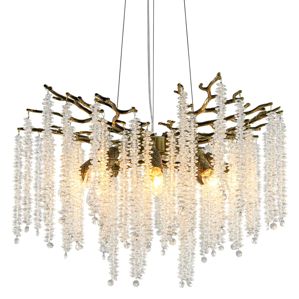 Фото 5 Люстра подвесная Мелодия света Crystal 000085211 8 ламп 25 м² цвет бронза Фото 5 Люстра подвесная Мелодия света Crystal 000085211 8 ламп 25 м² цвет бронза