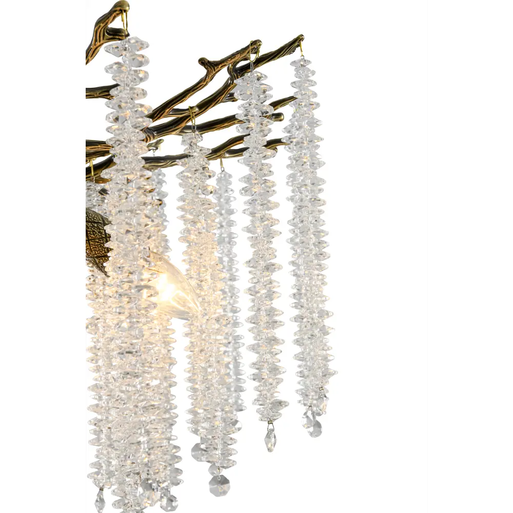 Фото 4 Люстра подвесная Мелодия света Crystal 000085211 8 ламп 25 м² цвет бронза Фото 4 Люстра подвесная Мелодия света Crystal 000085211 8 ламп 25 м² цвет бронза