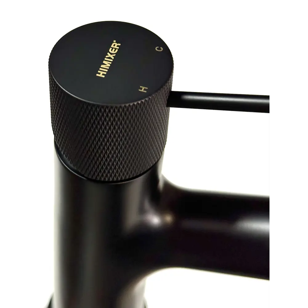 Фото 3 Смеситель для раковины Himixer 1152950MB выдвижной цвет черный матовый Фото 3 Смеситель для раковины Himixer 1152950MB выдвижной цвет черный матовый