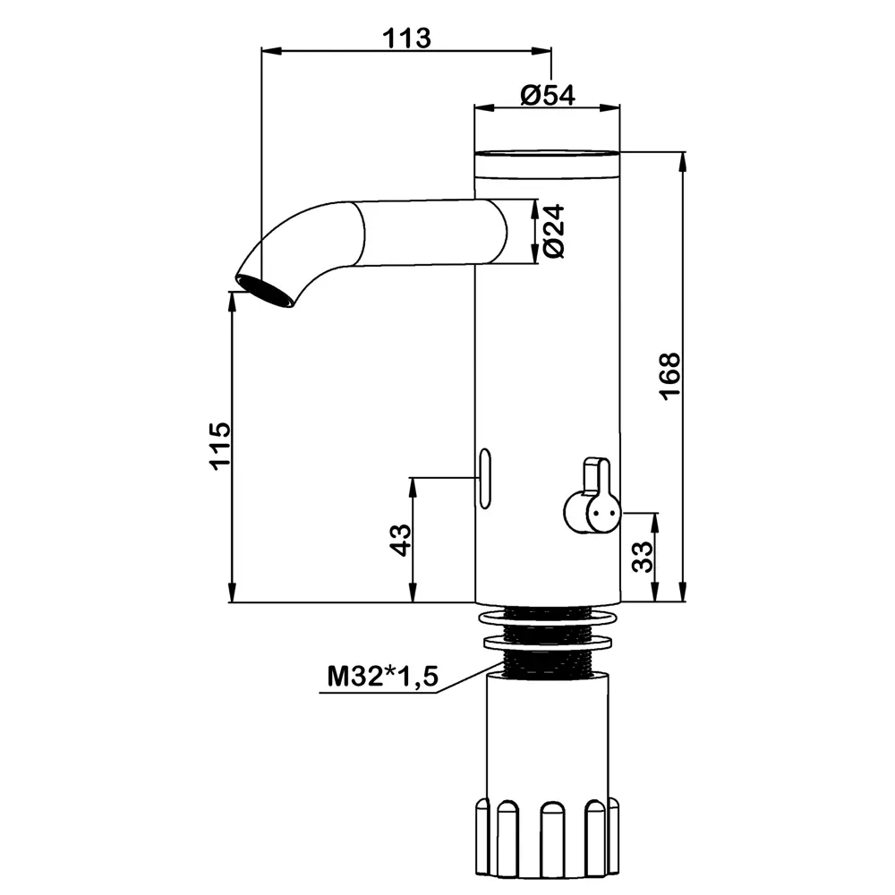 Фото 2 Смеситель для раковины Swedbe Europe 6010 сенсорный