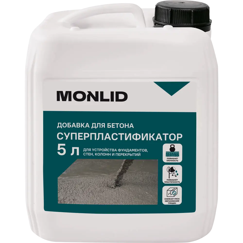 Фото Пластификатор MONLID 5 л Фото Пластификатор MONLID 5 л