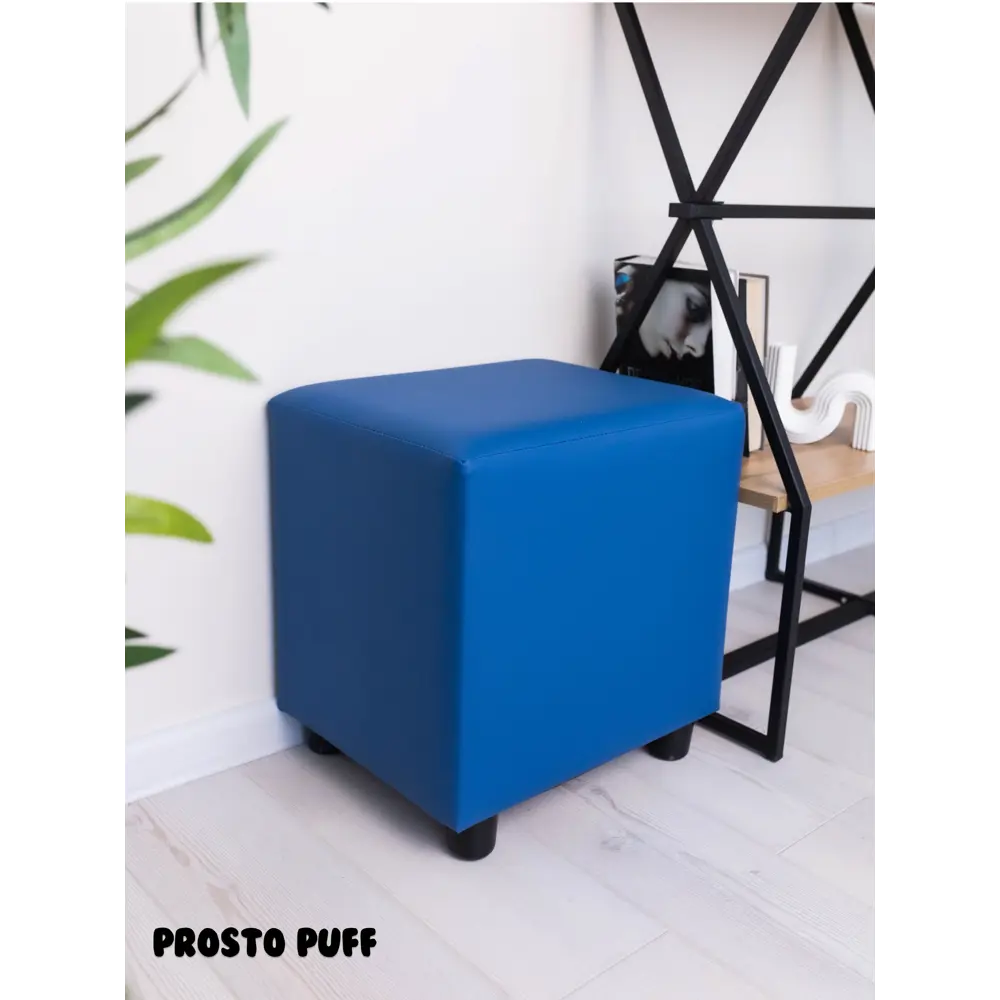 Фото 8 Пуф велюр Monofix Простопуф синий 38x40 см