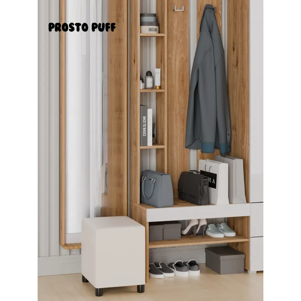 Фото 9 Пуф велюр Monofix Простопуф кремовый 38x40 см