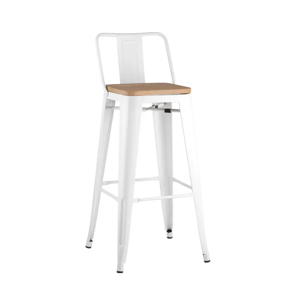 Фото 2 Барный стул Stool group Tolix 43x97 см цвет белый Фото 2 Барный стул Stool group Tolix 43x97 см цвет белый