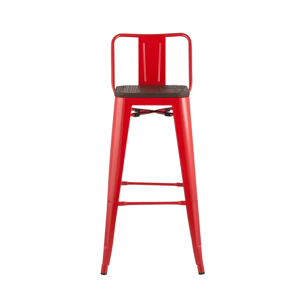 Фото 10 Барный стул Stool group Tolix 43x97 см цвет красный глянцевый, темное дерево Фото 10 Барный стул Stool group Tolix 43x97 см цвет красный глянцевый, темное дерево