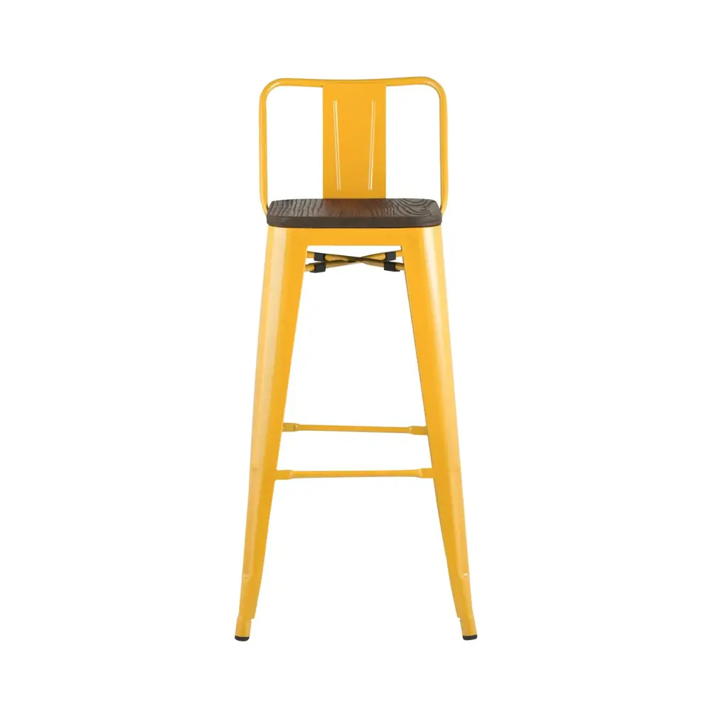 Фото 9 Барный стул Stool group Tolix 43x97 см цвет желтый глянцевый, темное дерево Фото 9 Барный стул Stool group Tolix 43x97 см цвет желтый глянцевый, темное дерево