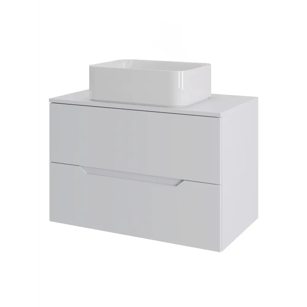 Фото Тумба под раковину подвесная Topline FLIPTUS70W-2460W 70см с раковиной цвет Белый матовый Фото Тумба под раковину подвесная Topline FLIPTUS70W-2460W 70см с раковиной цвет Белый матовый