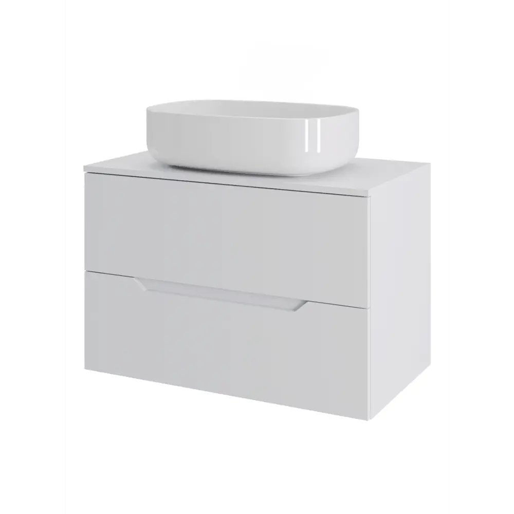 Фото Тумба под раковину подвесная Topline FLIPTUS70W-7540W 70см с раковиной цвет Белый матовый Фото Тумба под раковину подвесная Topline FLIPTUS70W-7540W 70см с раковиной цвет Белый матовый