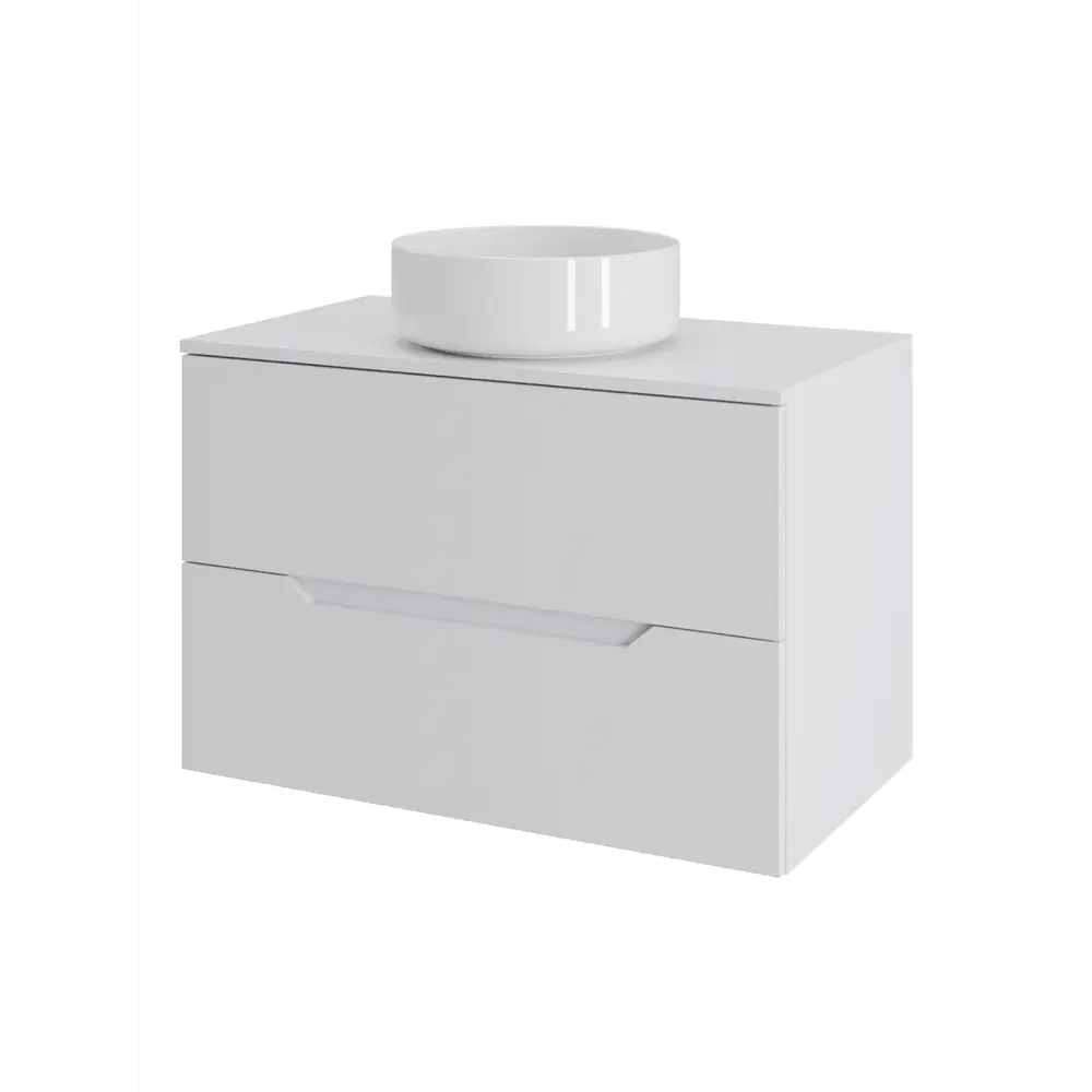 Фото Тумба под раковину подвесная Topline FLIPTUS70W-9360W 70см с раковиной цвет Белый матовый Фото Тумба под раковину подвесная Topline FLIPTUS70W-9360W 70см с раковиной цвет Белый матовый