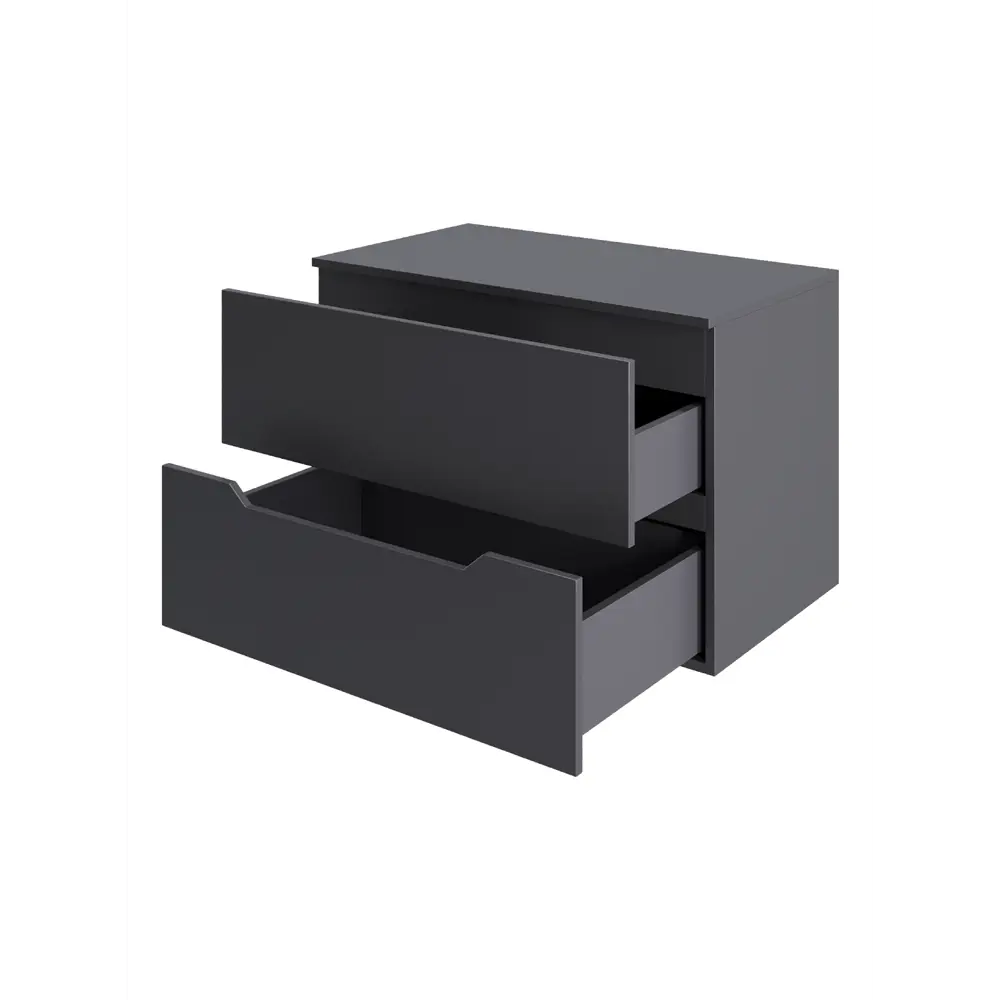 Фото 2 Тумба под раковину подвесная Topline FLIPTUS70G-7600W 70см с раковиной цвет Графит матовый Фото 2 Тумба под раковину подвесная Topline FLIPTUS70G-7600W 70см с раковиной цвет Графит матовый