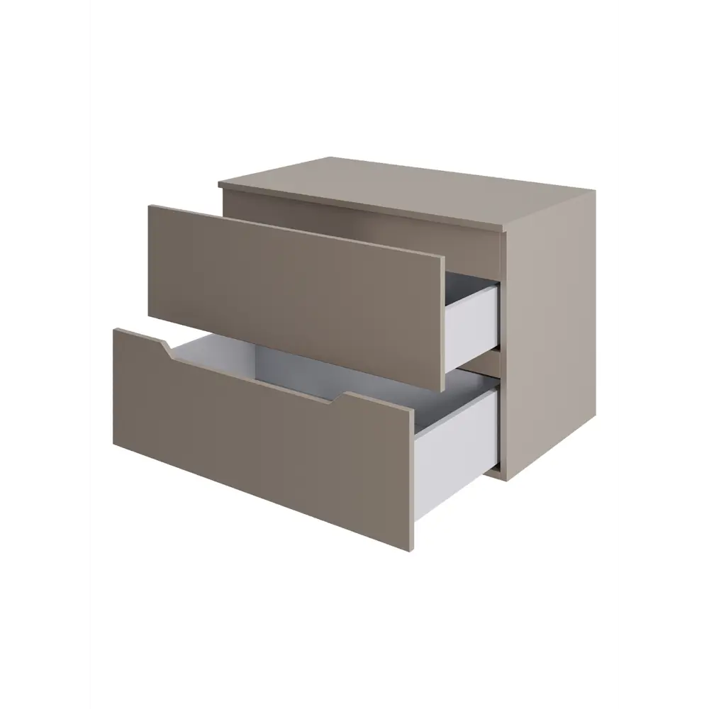 Фото 2 Тумба под раковину подвесная Topline FLIPTUS70L-3600W 70см с раковиной цвет Латте матовый Фото 2 Тумба под раковину подвесная Topline FLIPTUS70L-3600W 70см с раковиной цвет Латте матовый