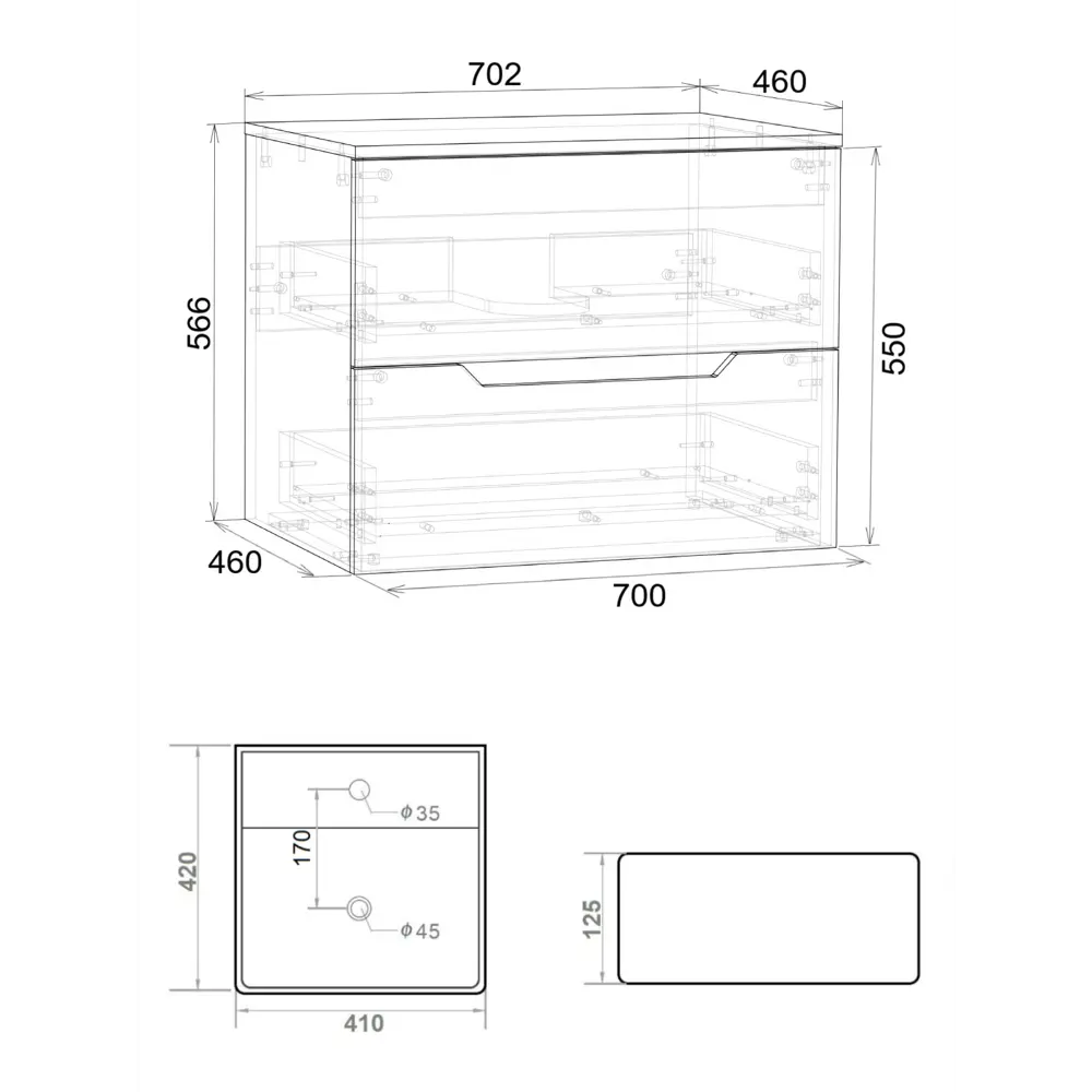Фото 3 Тумба под раковину подвесная Topline FLIPTUS70L-4405W 70см с раковиной цвет Латте матовый Фото 3 Тумба под раковину подвесная Topline FLIPTUS70L-4405W 70см с раковиной цвет Латте матовый