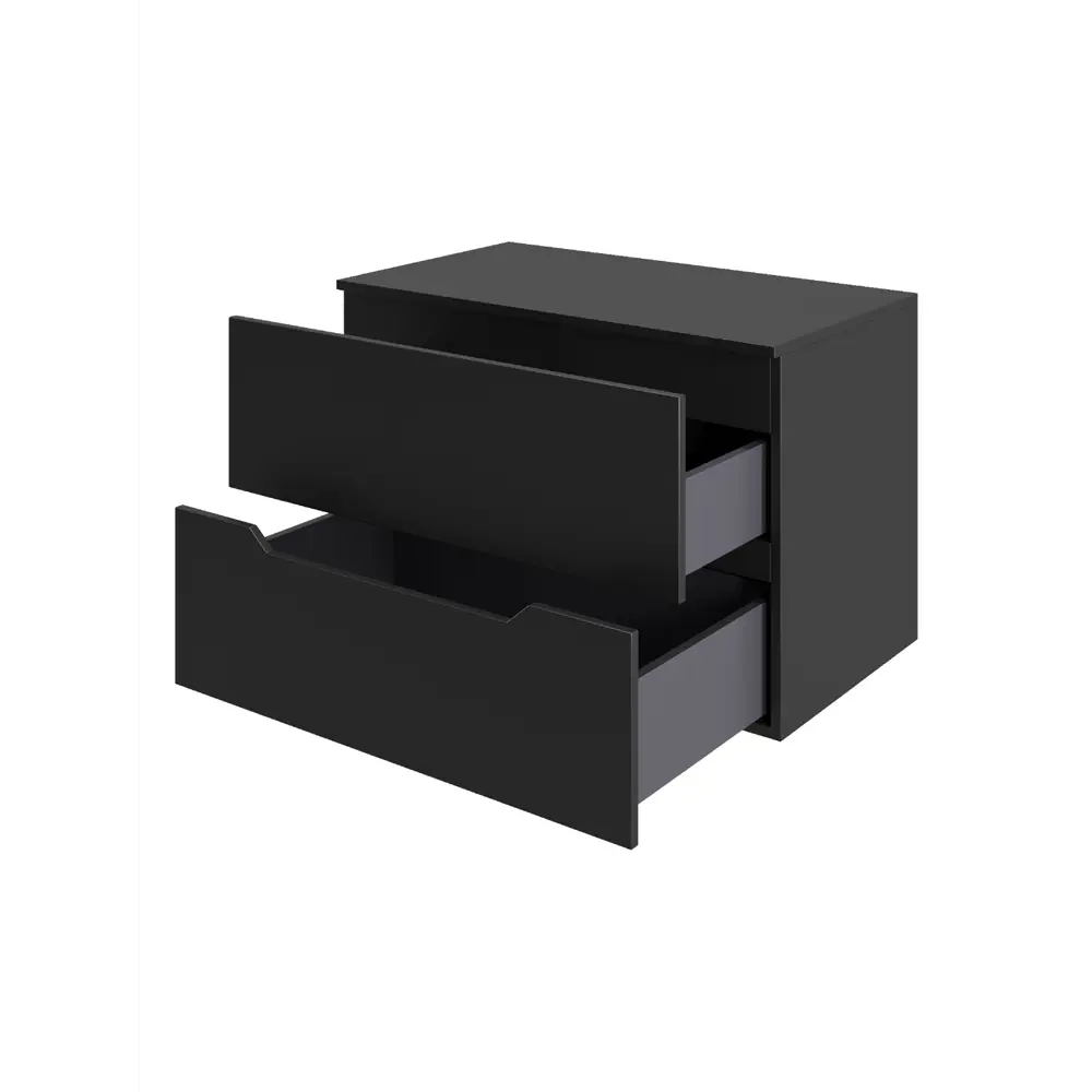 Фото 2 Тумба под раковину подвесная Topline FLIPTUS70B-1475B 70см с раковиной цвет Черный матовый Фото 2 Тумба под раковину подвесная Topline FLIPTUS70B-1475B 70см с раковиной цвет Черный матовый