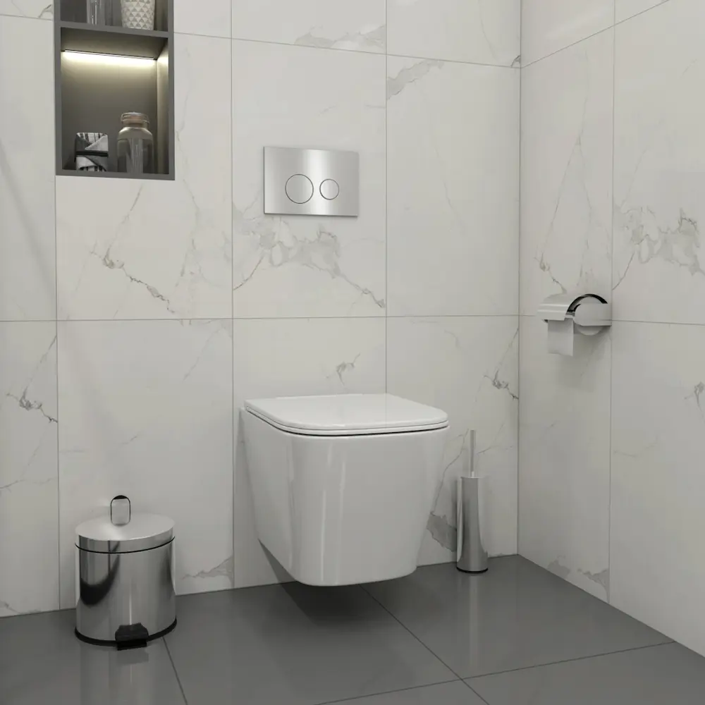 Фото 4 Инсталляция с унитазом комплект 5 в 1 Teymi F16169 унитаз подвесной безободковый Helmi Pro Vortex кнопка нержавеющая сталь Фото 4 Инсталляция с унитазом комплект 5 в 1 Teymi F16169 унитаз подвесной безободковый Helmi Pro Vortex кнопка нержавеющая сталь